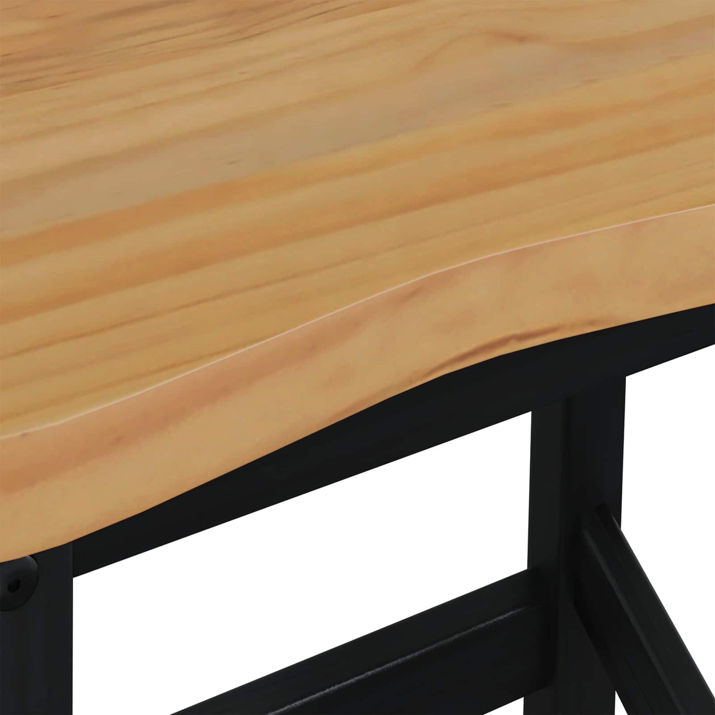 High Bar Stool EKAI 2 pcs Black 40 x 29 x 63 cm Solid Pine Wood