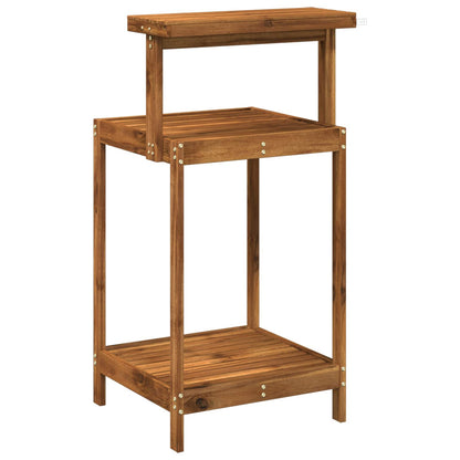 Outdoor Potting Bench 56.5 x 48.5 x 107 cm Solid Acacia Wood