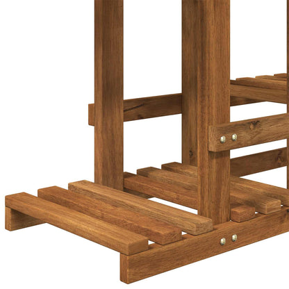 Plant Stand Natural 93.5 x 25 x 91.5 cm Solid Acacia Wood