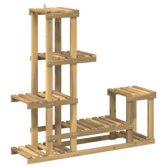 Plant Stand White 93.5 x 25 x 91.5 cm Solid Acacia Wood