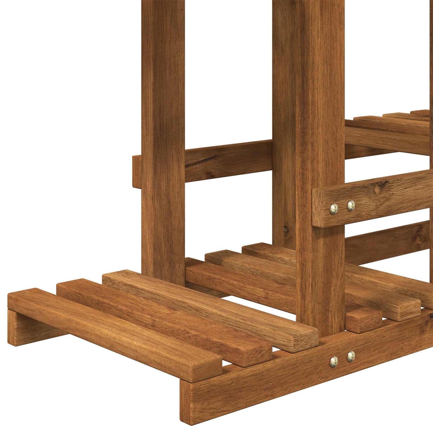 Plant Stand Natural 118 x 25 x 96.5 cm Solid Acacia Wood