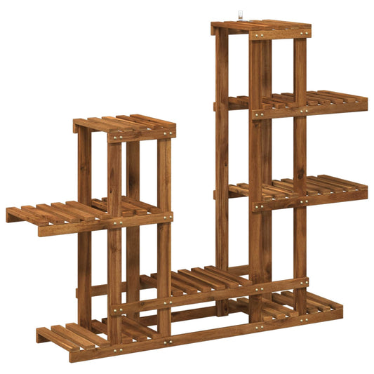 Plant Stand Natural 118 x 25 x 96.5 cm Solid Acacia Wood