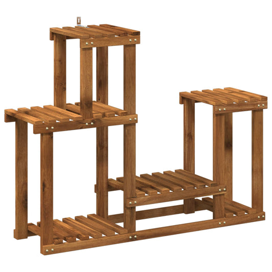Plant Stand Natural 90 x 25 x 73 cm Solid Acacia Wood