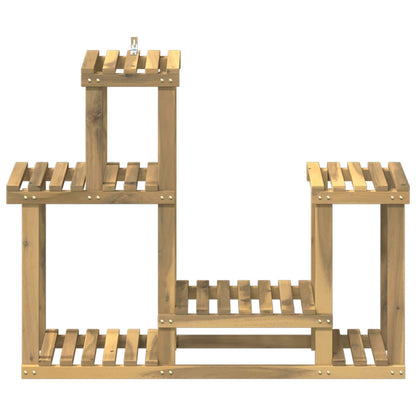 Plant Stand White 90 x 25 x 73 cm Solid Acacia Wood