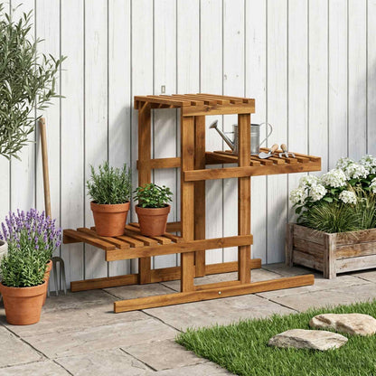 Plant Stand Natural 82 x 36 x 60 cm Solid Acacia Wood