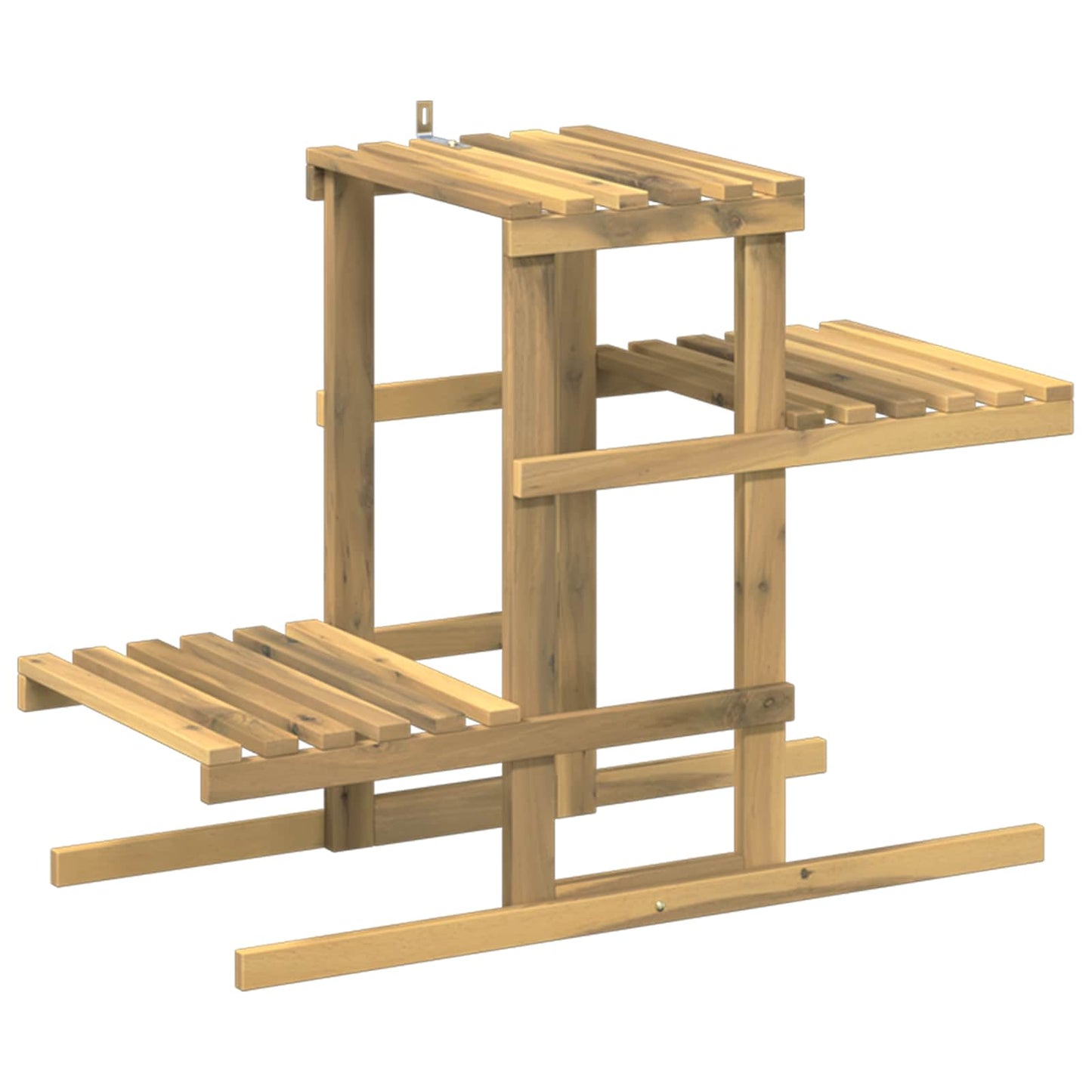 Plant Stand White 82 x 36 x 60 cm Solid Acacia Wood
