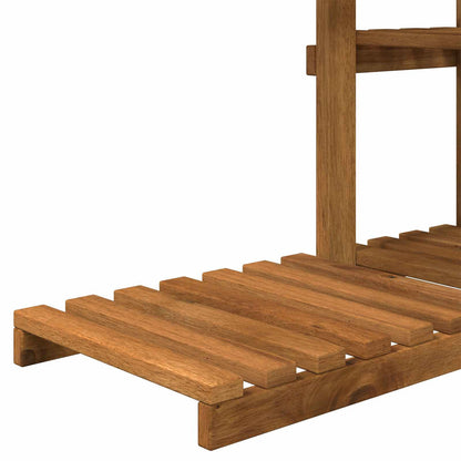 Plant Stand Natural 93 x 25 x 114.5 cm Solid Acacia Wood