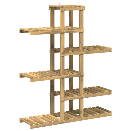 Plant Stand White 93 x 25 x 114.5 cm Solid Acacia Wood