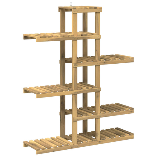 Plant Stand White 93 x 25 x 114.5 cm Solid Acacia Wood