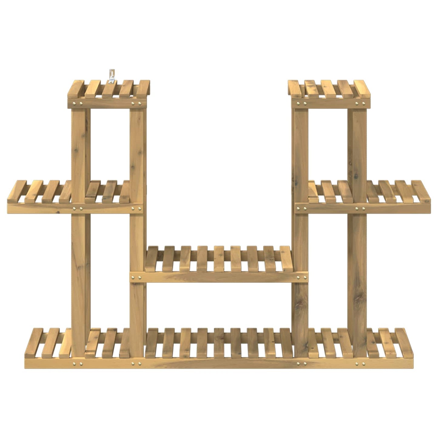 Plant Stand White 123 x 25 x 78.5 cm Solid Acacia Wood