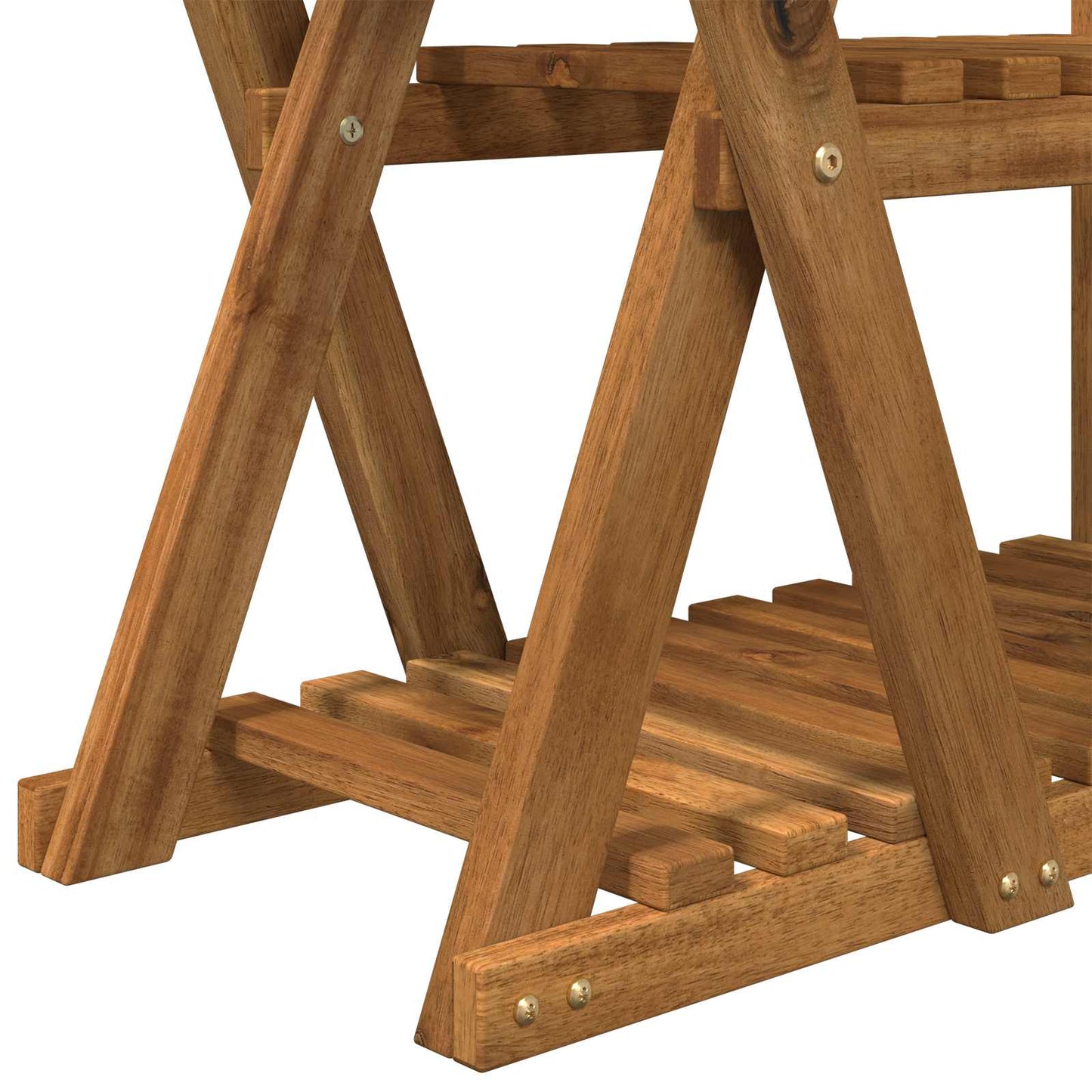 Plant Stand Natural 95 x 25 x 101.5 cm Solid Acacia Wood