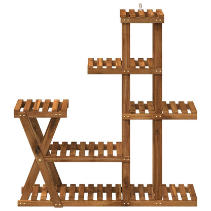 Plant Stand Natural 95 x 25 x 101.5 cm Solid Acacia Wood