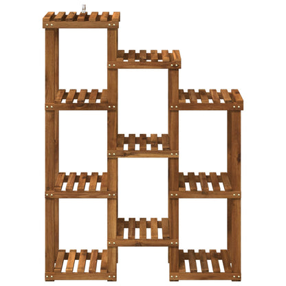Plant Stand Natural 85 x 30 x 114.5 cm Solid Acacia Wood
