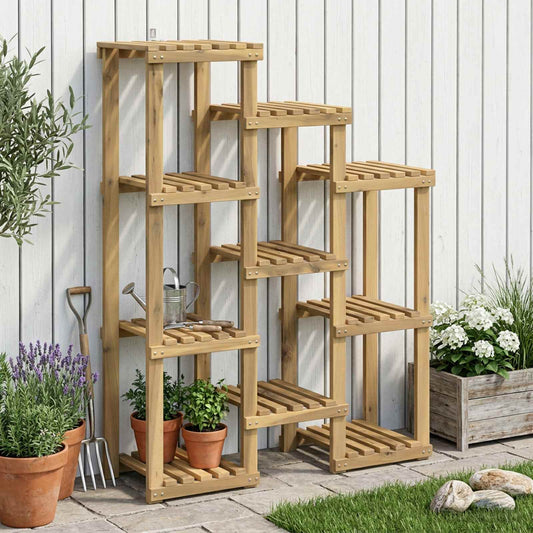 Plant Stand White 85 x 30 x 114.5 cm Solid Acacia Wood