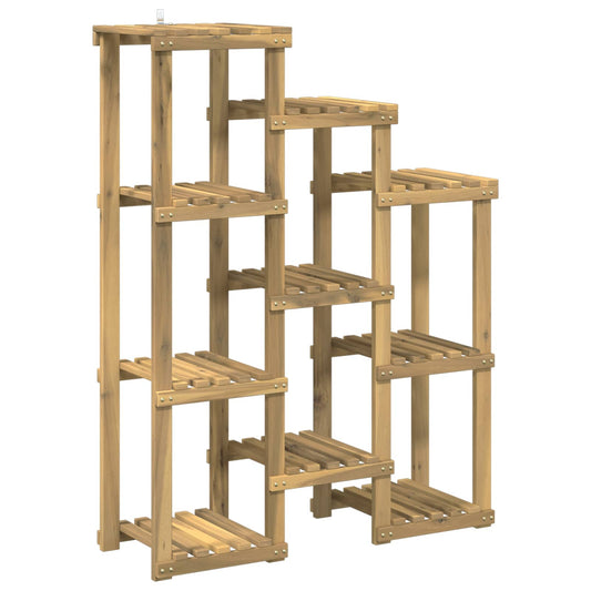 Plant Stand White 85 x 30 x 114.5 cm Solid Acacia Wood