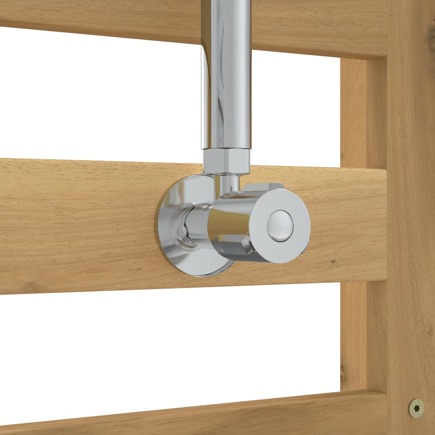 Outdoor Shower 225 cm Solid Acacia Wood and Stainless Steel
