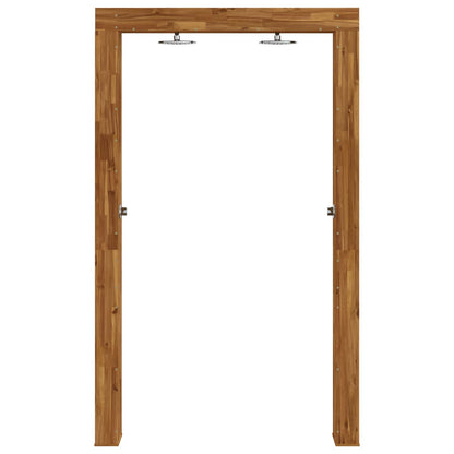 Outdoor Shower 226 cm Solid Acacia Wood and Stainless Steel