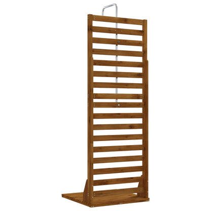 Outdoor Shower 205.5 cm Solid Acacia Wood and Stainless Steel