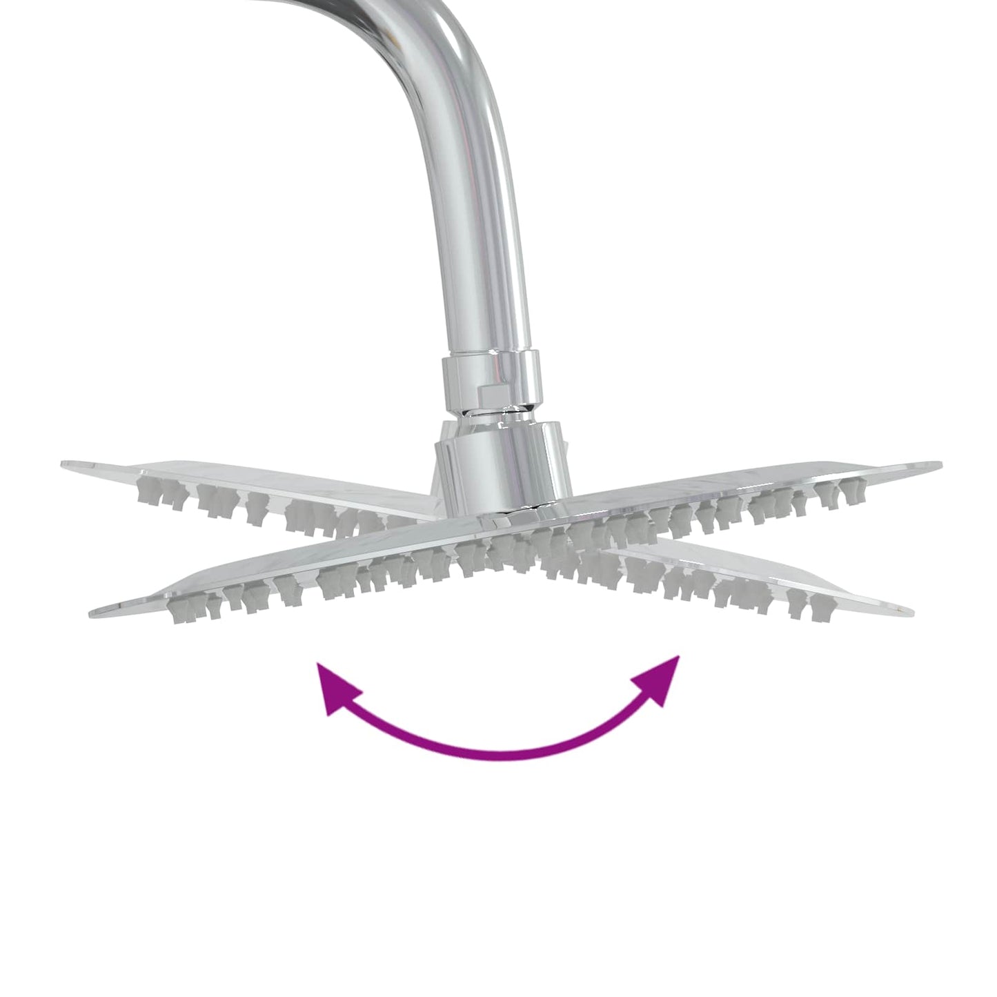 Outdoor Shower 257 cm Solid Acacia Wood and Stainless Steel