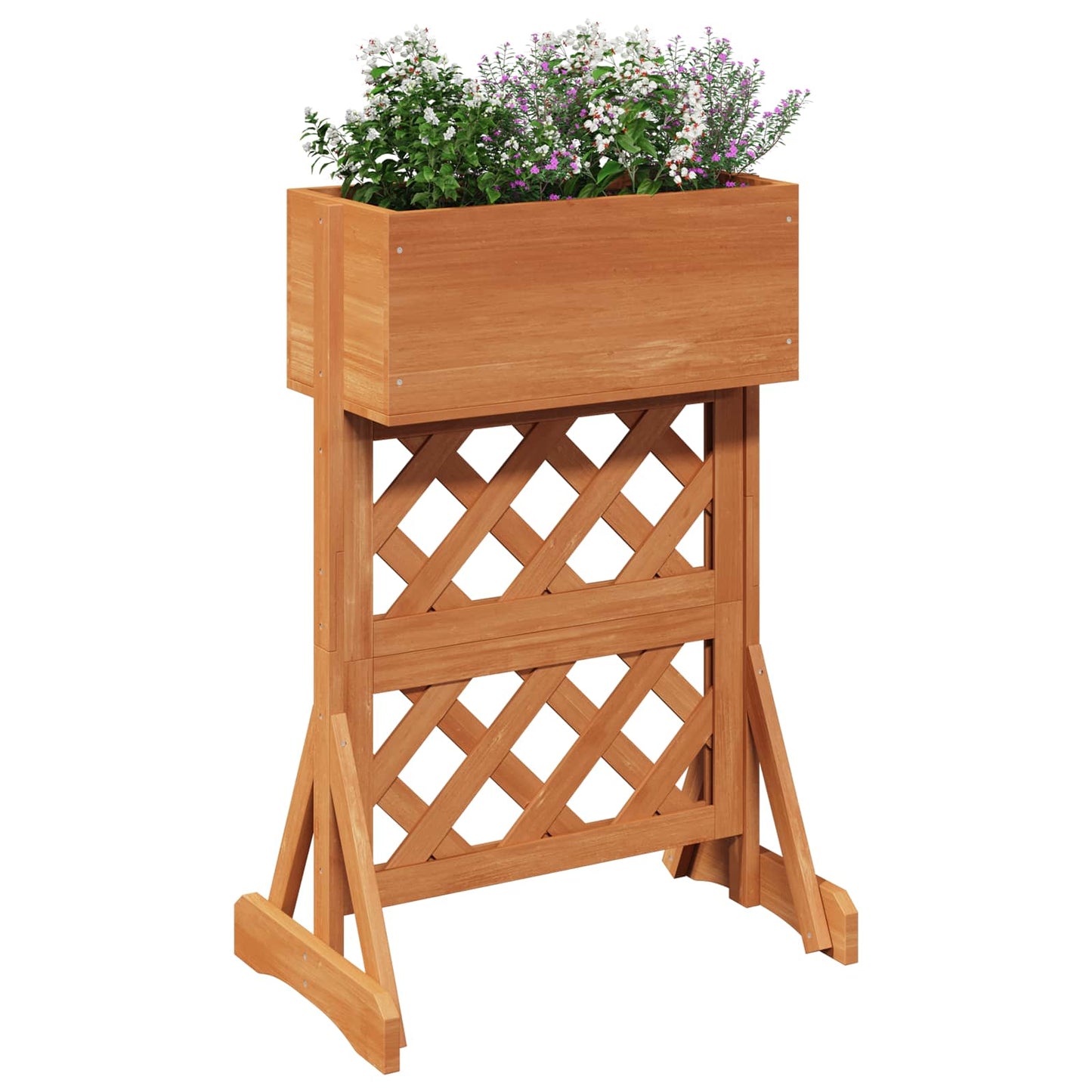 Vertical Garden Trellis Orange 48 x 30 x 70.5 cm Solid Fir Wood