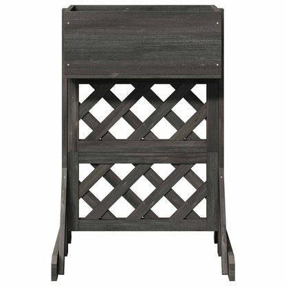 Vertical Garden Trellis Grey 48 x 30 x 70.5 cm Solid Fir Wood