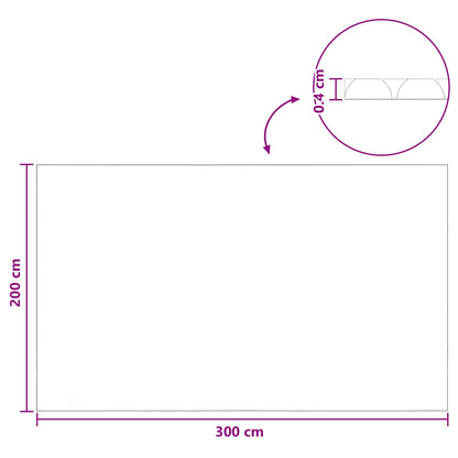 Solar Pool Cover Heavy Quality 300 x 200 cm 200 μm Square PE