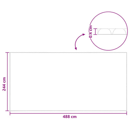 Solar Pool Cover Heavy Quality 488 x 244 cm 200 μm Square PE