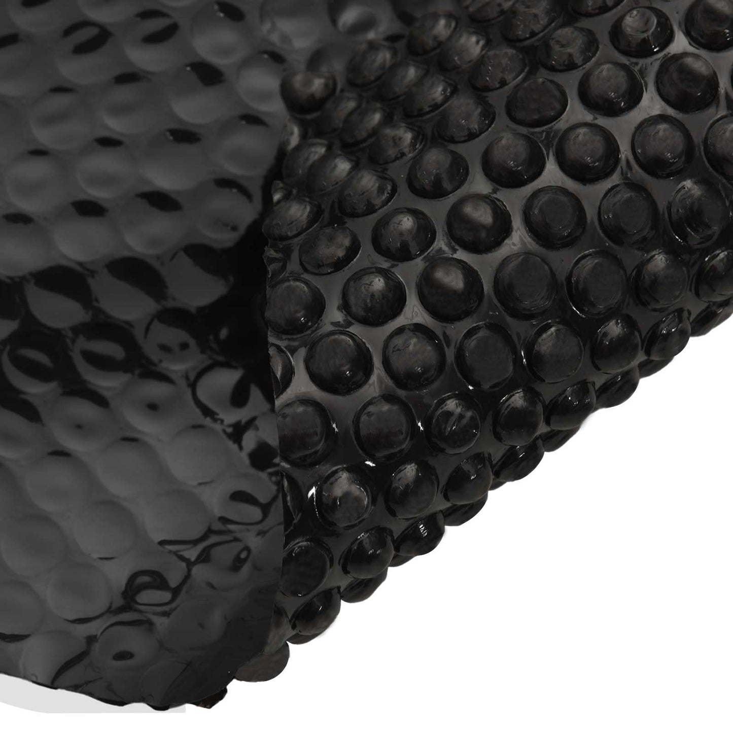 Solar Pool Cover Extra Heavy Ø 381 cm 400 μm Round PE Black