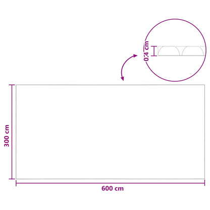Solar Pool Cover Extra Heavy 600 x 300 cm 400 μm Square PE
