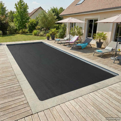 Solar Pool Cover 800 x 400 cm 110 μm Square PE Black