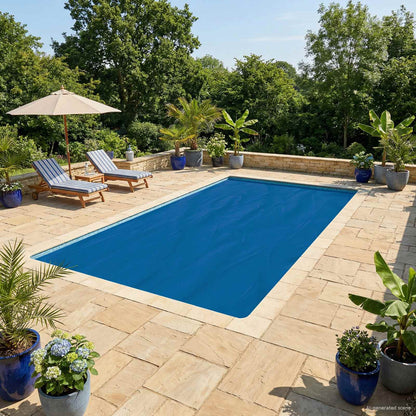 Solar Pool Cover 800 x 400 cm 110 μm Square PE Blue