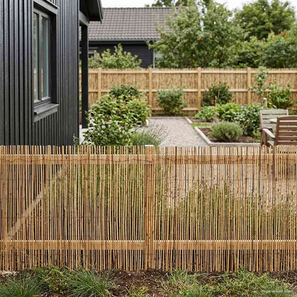 Garden Fence Carbonized 500 x 80 cm Reed