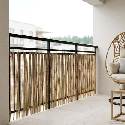 Garden Fence Carbonized 500 x 80 cm Reed
