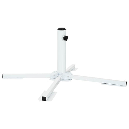 Parasol Stand White Steel