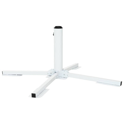Parasol Stand White Steel
