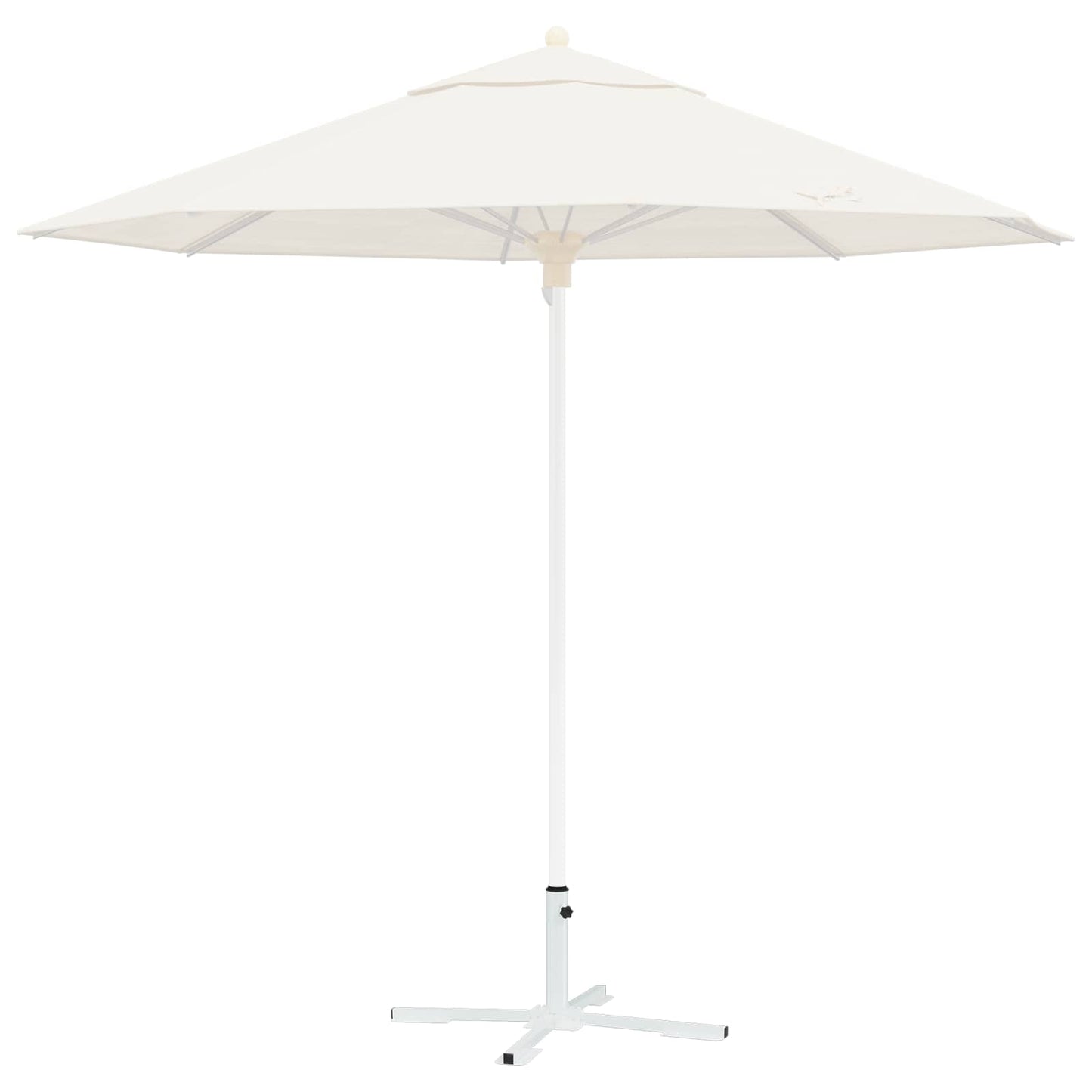 Parasol Stand White Steel