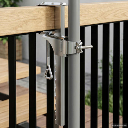 Parasol Base Silver Steel