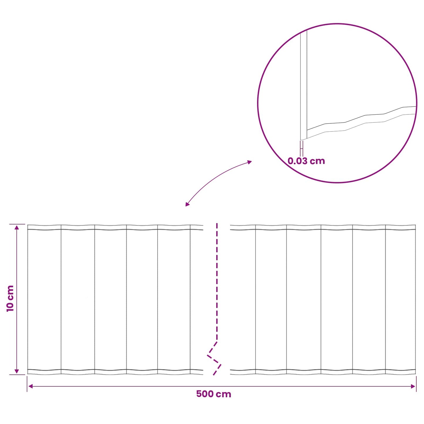 Lawn Edging 5 m x 10 cm Galvanised Steel Silver