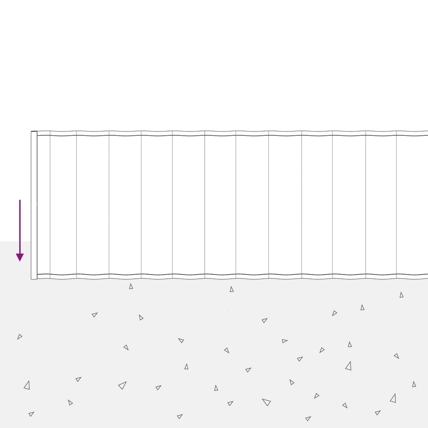Lawn Edging 5 m x 25 cm Galvanised Steel Silver