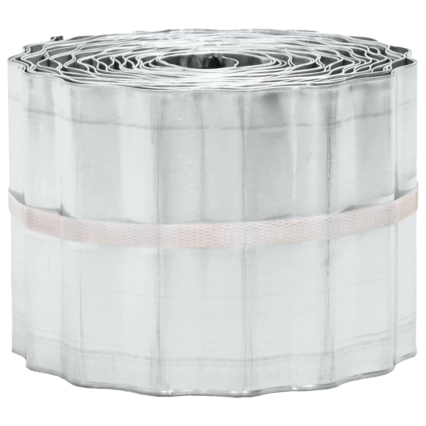 Lawn Edging 20 m x 25 cm Galvanised Steel Silver