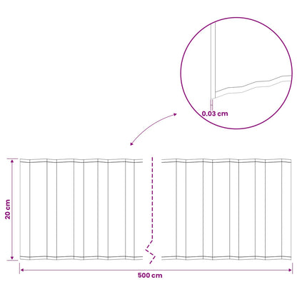 Lawn Edging 5 m x 20 cm Galvanised Steel Silver