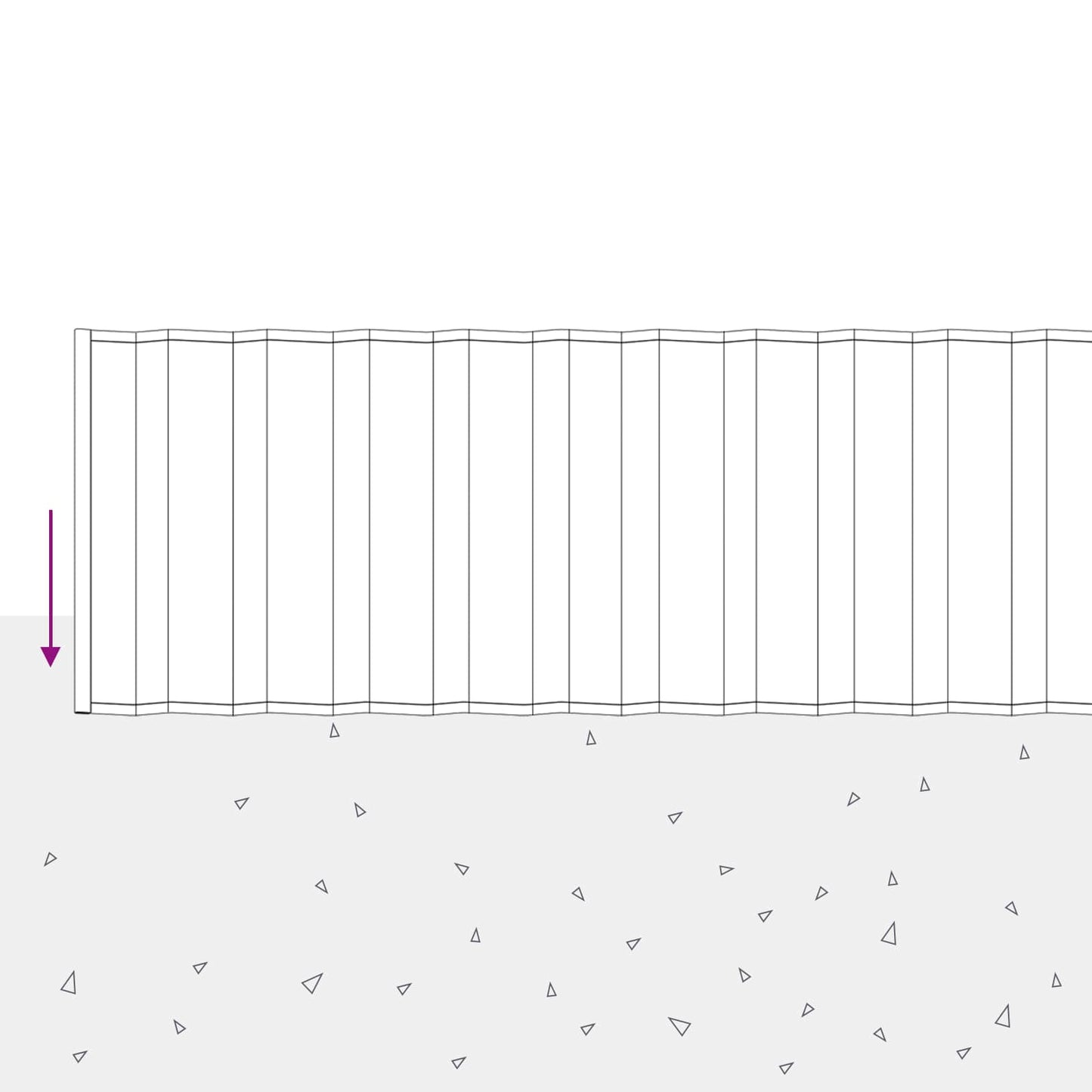 Lawn Edging 10 m x 30 cm Galvanised Steel Silver