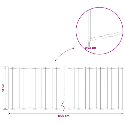 Lawn Edging 10 m x 30 cm Galvanised Steel Silver
