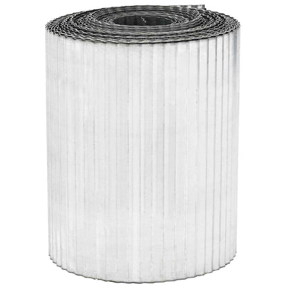 Lawn Edging 5 m x 15 cm Galvanised Steel Silver
