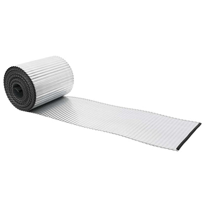 Lawn Edging 5 m x 20 cm Galvanised Steel Silver