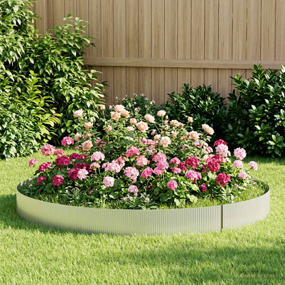 Lawn Edging 20 m x 20 cm Galvanised Steel Silver