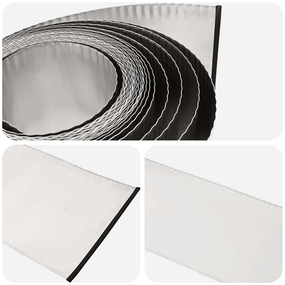 Lawn Edging 5 m x 30 cm Galvanised Steel Silver