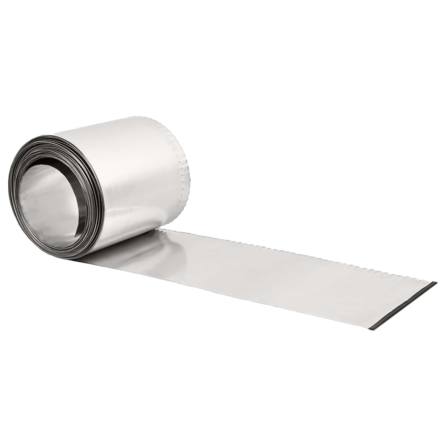 Lawn Edging 10 m x 20 cm Galvanised Steel Silver