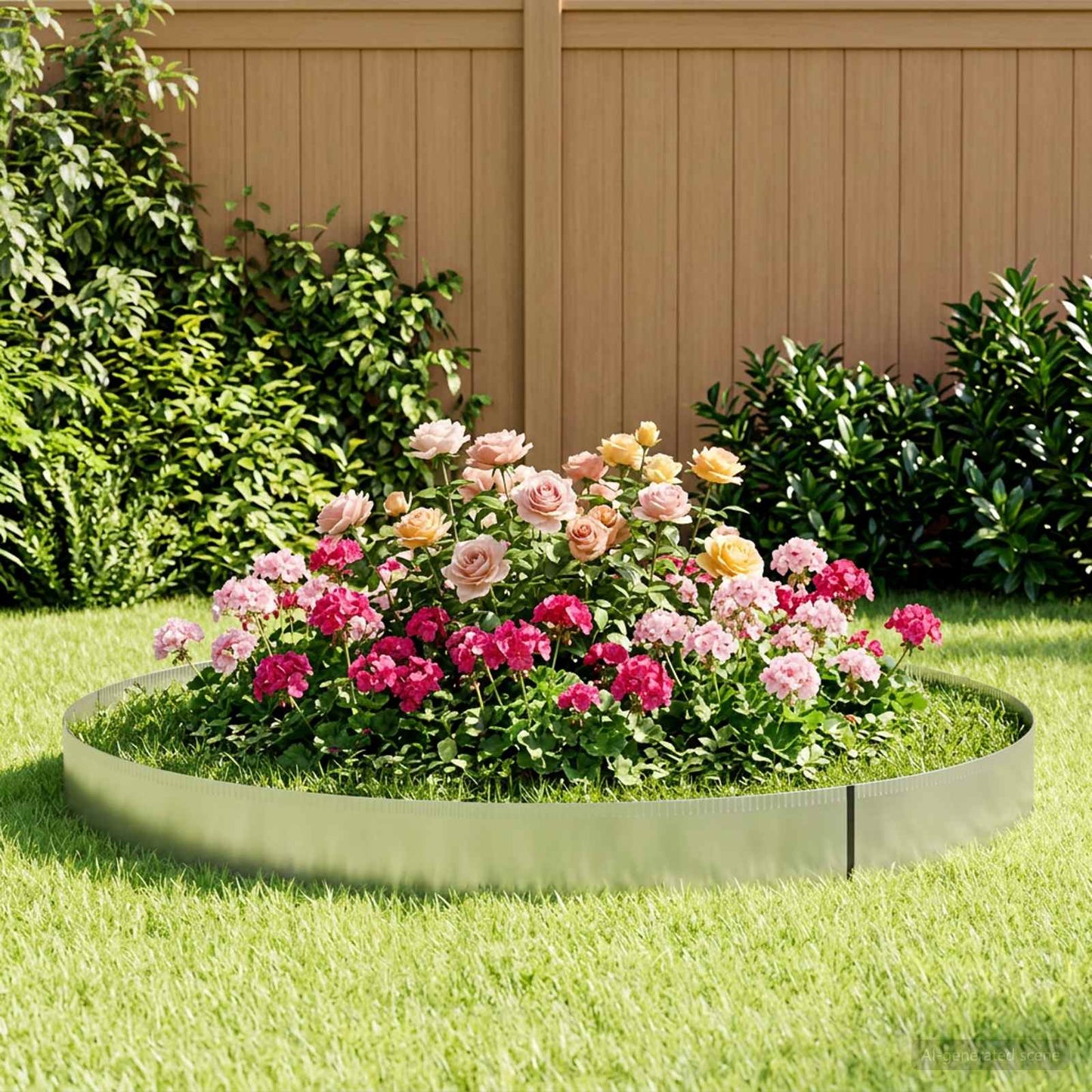 Lawn Edging 20 m x 30 cm Galvanised Steel Silver