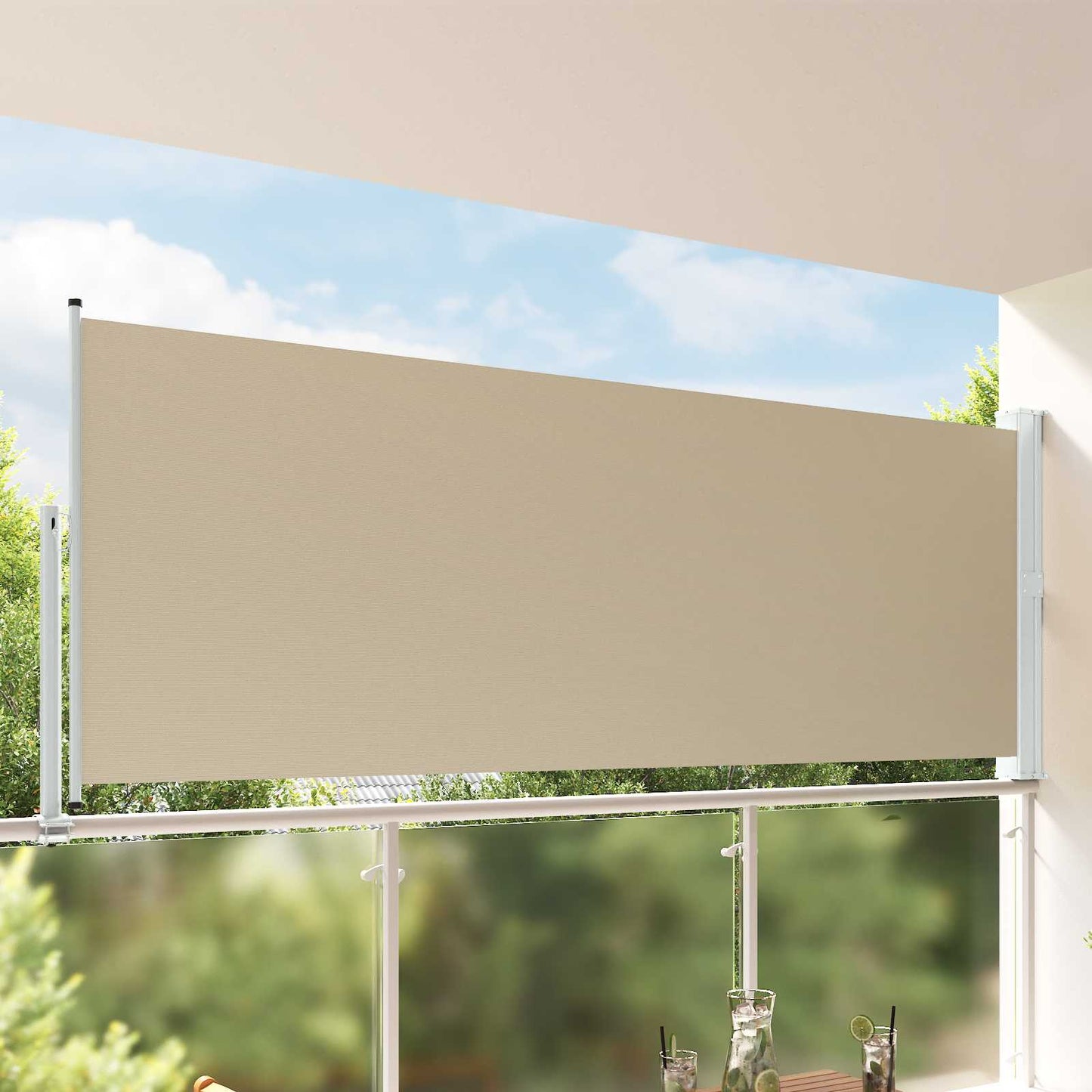 Side Awning 100% polyester iron steel